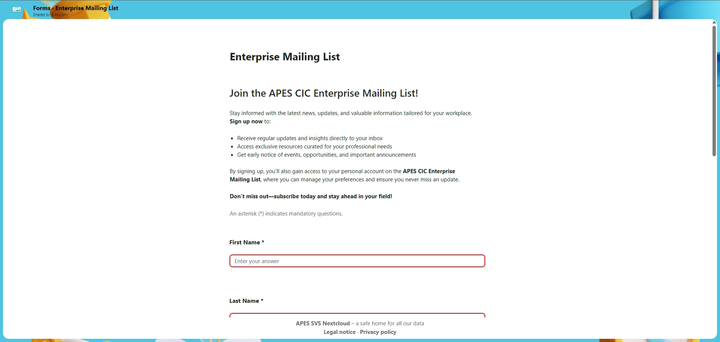 Exciting News! Join the New APES Enterprise Mailing List 📧🌱